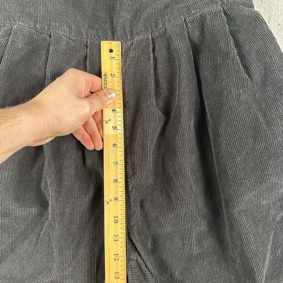 Free‎ People Overalls Women’s Small Black Corduroy Pleated Pockets Tie Strap - Picture 10 of 16